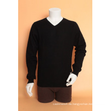 Yak Wolle / Kaschmir V-Ausschnitt Pullover Langarm Pullover / Kleidung / Garment / Knitwere